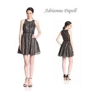 Adrianna Papell Gorgeous sleeveless dress size 12 snake print knee length